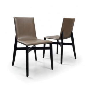 Esszimmerstuhl 2er Set Esszimmerstuhl Kunstleder Braun